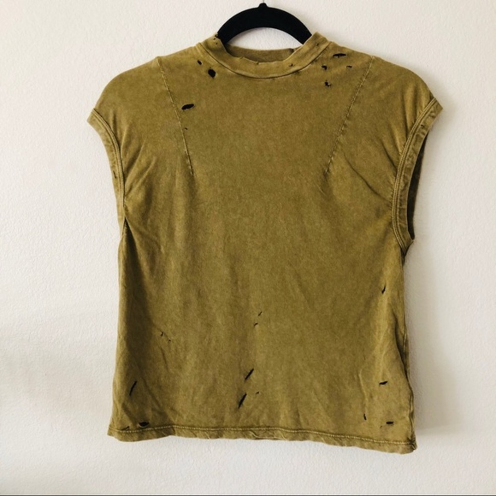 Noise Mock Neck Tank Olive XS